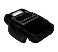 Center Console Cover - Plush Armrest Cushion Protector For Vehicle Interior | Soft Winter Warm Pad Perfect For Car Suv Truck, Fuzzy Decorative Mat Adds Comfort Style, 36x19x7cm Black White Yellow