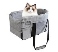 Center Console Dog Car Seat, Detachable Armrest Pet Car Seat, Adjustable Central Control Pet Seat, Armrest Pet Car Seat, Soft Cushion Safety Belt, Easy To Use, Portable For Travel Carrier Bed