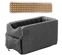 Center Console Dog Car Seat, Portable Dog Booster Seats, Dog Car Booster Seat for Small Dogs, Non Slip Dogs Protection Seat with Cooler Mat 16.54x8.66x7.87 Inches for Small Dogs, Cat