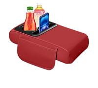 Center Console Protector - Car Armrest Cover Cushion with Cup Holders | Multifunctional Arm Rest Pad for Comfortable Driving, Car Decor Interior Accessories for Suv, Truck, Sedan, Road Trip, and Commu
