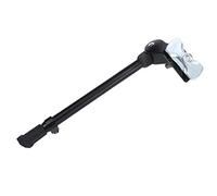 Center Mount Bike Kickstand, Aluminum Alloy Adjustable Bicycle Kick Stand for 24-27 Inch Road Mountain Bike (Negra)