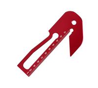 Center Sciber Gauge Center Scriber Herramienta de medición de aluminio Center Finder Línea de carpintería 45/90 grados Center Scriber Gauge
