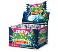 Center Shock Caja de 100 gomas de mascar, extraácidas, sabor aleatorio, ideal para cumpleaños, Navidad y Halloween, 400 g