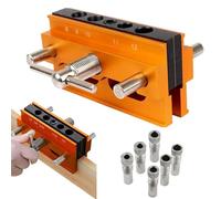 Centering Dowel Jig | Wood Dowel Guide | Adjustable Drill Jig | Woodworking Dowel Tool, Center Drill Guide, Wood Dowels Locator, Precision Drill Guide, Adjustable Doweling Tool, Wood Joinery Jig