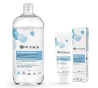 CENTIFOLIA | Agua Micelar Neutra 500 ml + Crema Hidratante 40 ml | Desmaquilla y calma piel sensible | Sin perfume | Fabricado en Francia | Ecológico y vegano