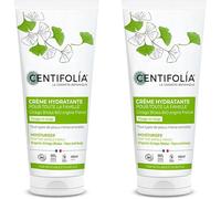CENTIFOLIA | Crema Hidratante | Hidrata y Respeta la Piel | Absorción Rápida | Rostro y Cuerpo | Pieles Sensibles | Ginkgo, Karité, Aloe Vera | 99% Natural | Fabricado en Francia | Lote de 2x100 ml
