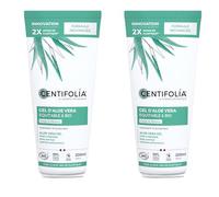 CENTIFOLIA Gel de Aloe Vera Ecológico | Hidrata y calma | Absorción rápida | Rostro, cuerpo y cabello | 99% natural | Fabricado en Francia | Lote 2x200 ml