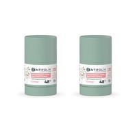 Centifolia | Set de 2 desodorantes en barra recargables flor de algodón 50 g | 48 h de protección | 100% natural | Sin aluminio | Piel sensible | Antimanchas