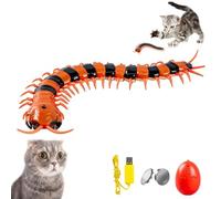 Centipede Cat Toy, Realistic Simulation Smart Sensing Remote Control Animals Toy USB Rechargeable,Interactive Remote Smart Sensing Snake, Remote Control Snake Electric Prank Toy (Centipede B)