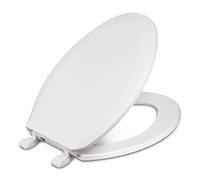 Centoco Asiento de inodoro de plástico alargado, blanco, (DSAZAM1600-001)