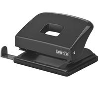 Centra HP20 - Perforadora de 2 agujeros, metal, color negro