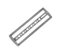 Centrado de acero para 18 correas de cuero de 48 mm de ancho para manualidades con tres herramientas de guía para trabajar el cuero