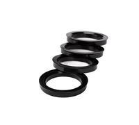 Centradores De Llantas 4 piezas/juego 60,1-63,4 60,1-64,1 60,1-66,1 60,1-67,1 60,1-71,5 60,1-73,1mm anillos céntricos de cubo de rueda PE plástico rígido Anillos Centradores Llantas
