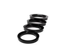 Centradores De Llantas 4 piezas/juego 60,1-63,4 60,1-64,1 60,1-66,1 60,1-67,1 60,1-71,5 60,1-73,1mm anillos céntricos de cubo de rueda PE plástico rígido Anillos Centradores Llantas ( Color : 60.1-67.