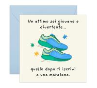 Central 23 Biglietto Auguri Divertente Maratona Corridore Fitness Humor Amici Uomo Viene Con Adesivi Regalo Compleanno Regalo Carino Da