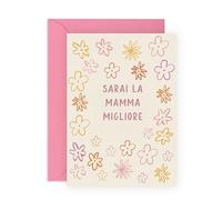 Central 23 Biglietto Auguri Futura Mamma - Diventerai una Madre Fantastica - Regalo per Nuova Mamma, Amica, Sorella e Moglie - Incoraggiamento Dolce - Include Adesivi e Busta