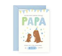 Central 23 Biglietto Auguri Nonno Pop Molto Speciale Per Lui Cartolina Otter Grandpa Greeting Idea Regalo Uomo Simpatico Con Adesivi Di