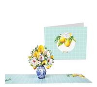 Central 23 Bonita Tarjeta de Pop-Up - Ramo de flores italianas - Tarjeta 3D para mujer para cumpleaños, aniversario, San Valentín, Día de la Madre - Viene con pegatinas