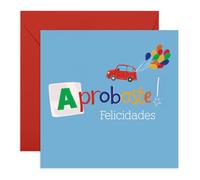 Central 23 Carnet Conducir Tarjeta Aprobado Hijo Hija Amigo Chico Viene Con Pegatinas Regalo Cumpleaños Lindo Regalo