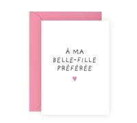 Central 23 Cartas Anniversaire Belle-fille - À ma Belle-fille Préférée - Félicitations & Bonne Chance - Carte de Vœux pour Elle - Aussi pour la Fête des Mères - Avec Autocollants