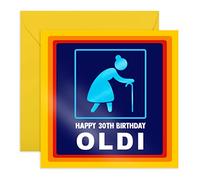 Central 23 - Divertida tarjeta de 30 cumpleaños para mujer - Feliz 30 cumpleaños Oldi - Regalo divertido para ella treinta - Esposa hermana de 30 años - Treinta - Viene con divertidas calcomanías