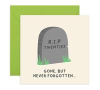 CENTRAL 23 Divertida tarjeta de 30 cumpleaños - RIP Twenties - Tarjeta humorística de hito que cumple treinta para él, ella, amigos, mejor amiga, mejor amiga, hermano, hermana, primo - Viene con