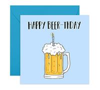 Central 23 - Divertida tarjeta de cumpleaños Happy Beerthday - Tarjeta de cumpleaños para mujer y hombre - con pegatinas divertidas