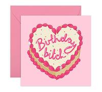 Central 23 - Divertida tarjeta de cumpleaños para ella - Birthday Bitch - Feliz cumpleaños para adultos - Niñas - Amigos - Viene con bonitas calcomanías