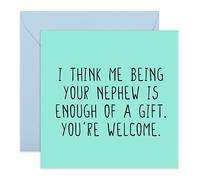 Central 23,Divertidas tarjetas de cumpleaños para ella,'Me Being Your Nephew',Tarjeta de cumpleaños de tía,Divertidas tarjetas de cumpleaños para hombres,Viene con divertidas pegatinas