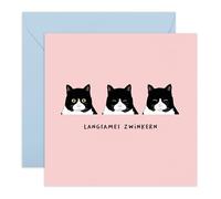 Central 23 Geburtstagskarte Frauen Katze Mama Lustig Freundin Schwester Tante Kätzchen Süße Grußkarte Geschenkidee Für Sie Witziges Design Inklusive Aufkleber Von