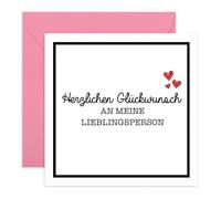 Central 23 Geburtstagskarte Lieblingsmensch Partner Ehemann Ehefrau Freundin Liebe Grußkarte Romantisch Geschenkidee Für Ihn Sie Inklusive Aufkleber Von