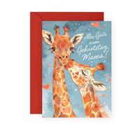 Central 23 Geburtstagskarte Mama - Süße Giraffe Design - Original Glückwunschkarte für Mutter und Mutti - Besonderes Geschenk für Sie - Inklusive Sticker und Umschlag
