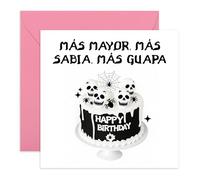 Central 23 Gótica Tarjeta Cumpleaños Mujeres Calavera Alternativa Emo Amigas Chica Viene Con Pegatinas Regalo Cumpleaños Lindo Regalo