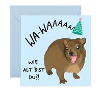 Central 23 Hyrax Geburtstagskarte Lustig Alter Witzig Freunde Onkel Kommt Mit Aufklebern Geburtstagsgeschenk Witzige Ihn Von