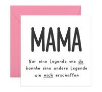Central 23 Lustige Geburtstagskarte Legende Mama Frauen Stiefmutter Muttertag Witzige Grußkarte Von Tochter Sohn Geschenkidee Für Sie Inklusive Aufkleber Von