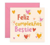 Central 23 Mejor Amiga Tarjeta Cumpleaños Lindo Corazones Mujeres Chica Hermana Graciosa Novia Viene Con Pegatinas Lindo Regalo