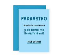 Central 23 Padrastro Tarjeta Cumpleaños Papá Graciosa Día Del Padre Hombre Él Humor Viene Con Pegatinas Regalo Cumpleaños Lindo Regalo