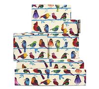 Central 23 - Papel de Regalo de Animales y Pájaros para Niños - 6 Hojas para Cumpleaños de Bebé, Niño, Niña, Hombres y Mujeres