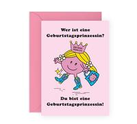 Central 23 Prinzessin Geburtstagskarten Frauen Süß Rosa Mädchen Nichte Little Ones Goddaughter Alle Altersgruppen Aufkleber Von