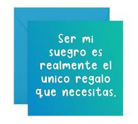 Central 23 Tarjeta Cumpleaños Suegro Graciosa Divertida Padre Él Hombres Regalo Aniversario Viene Con Pegatinas Lindo Regalo