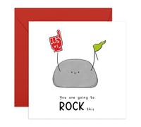 Central 23 Tarjeta de buena suerte para hombre mujer - You Are Going To Rock This - Bonitas tarjetas de aliento para amigos - Tarjeta de felicitación de buena suerte - Viene con pegatinas