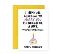 Central 23 Tarjeta de cumpleaños de esposo de esposa, tarjeta de cumpleaños para ella, hombres y mujeres, tarjeta de cumpleaños divertida para esposa, viene con pegatinas divertidas