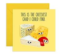 Central 23 Tarjeta de cumpleaños divertida - Cheesiest Card I Could Find - Aniversario, San Valentín - Tarjeta de cumpleaños para hombre y mujer - Para mamá, papá, hermana, hermano, amigo