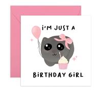 Central 23 Tarjeta de cumpleaños para niña, diseño de lazo, divertidas tarjetas de felicitación de cumpleaños para novia, mejor amiga, hermana - Viene con pegatinas