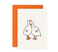 Central 23 Tarjeta de cumpleaños para novio - Tarjeta de aniversario de novia - Patos enamorados - Tarjeta de aniversario de boda para marido y esposa - Viene con divertidas pegatinas