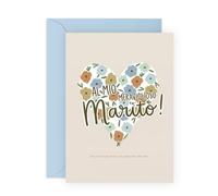 Central 23 Tarjeta de felicitación para él - Marido maravilloso - Regalo para esposo, hombre y pareja - Ideal para San Valentín y aniversario - Incluye pegatinas divertidas