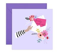 CENTRAL 23 Tarjeta de recuperación rápida y sobre - Get Well 14 - Tarjetas de aliento para hombres y mujeres - Tarjeta de felicitación floral - para novia - Get Well Soon Him Her - Siéntete mejor -