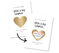 CENTRAL 23 Tarjetas de anuncios de embarazo - Estamos teniendo un bebé revelar regalos para abuelos, tío tía, anuncio de embarazo para rascar - sorpresa - recuerdo - viene con divertidas calcomanías