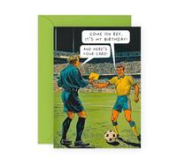 Central 23 Tarjetas de cumpleaños de fútbol para hombres, tarjetas de felicitación para entrenador, estudiante, árbitro, tarjeta de feliz cumpleaños para él, regalos divertidos para él, hijo, nieto,