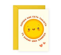 Central 23 Tarjetas de felicitación para ella - Espero que esta tarjeta te inspire - Pensando en ti para amigos - Regalos para animar a colegas, profesores y padres - Incluye pegatinas divertidas